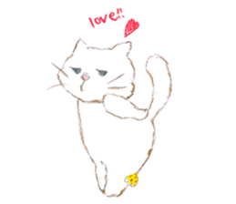 Kitty and girl sticker #364391