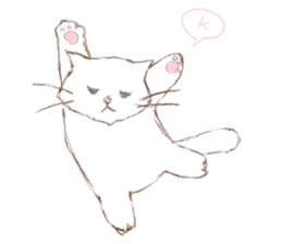 Kitty and girl sticker #364394