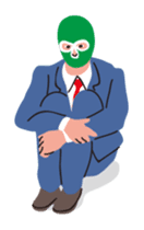 Masked businessman sticker #364613