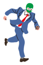 Masked businessman sticker #364618