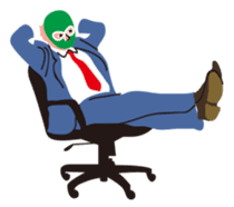 Masked businessman sticker #364621