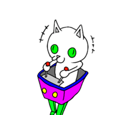 trouble cat and mr10000yen sticker #366260