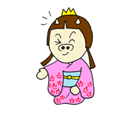 Pig Princess sticker #366666