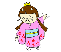 Pig Princess sticker #366674