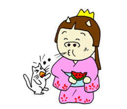 Pig Princess sticker #366692