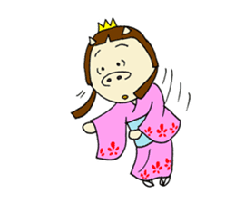 Pig Princess sticker #366695