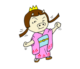 Pig Princess sticker #366699