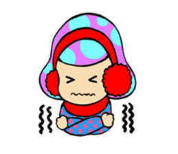 Retro pop girl sticker #366943