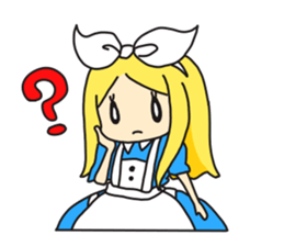 Little cute Alice. sticker #366986