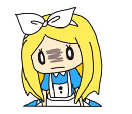 Little cute Alice. sticker #366995