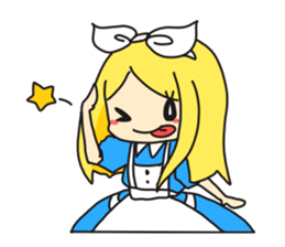 Little cute Alice. sticker #366999