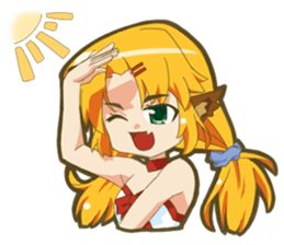 Dog ear WAN CO sticker #367962