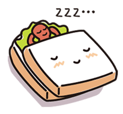 Fluffy-funny bread sticker #369688