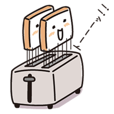 Fluffy-funny bread sticker #369692