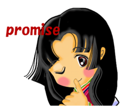 Princess Fumie ver.English sticker #370125