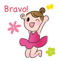 English ver. Petit Ballerina sticker #370570