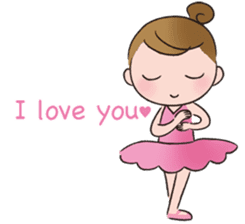 English ver. Petit Ballerina sticker #370573