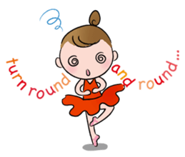 English ver. Petit Ballerina sticker #370576