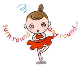 English ver. Petit Ballerina sticker #370576