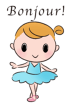 English ver. Petit Ballerina sticker #370580