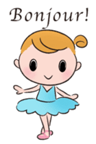 English ver. Petit Ballerina sticker #370580