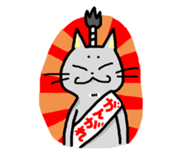 Samurai Cat sticker #371958