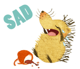 Hedgehog in the forest of mushroom sticker #372074