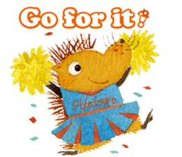 Hedgehog in the forest of mushroom sticker #372083