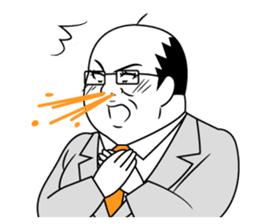 Funny Salaryman uncle sticker #372129