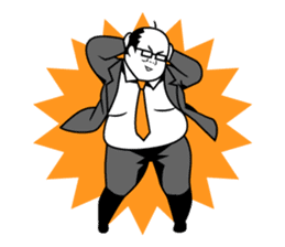 Funny Salaryman uncle sticker #372132