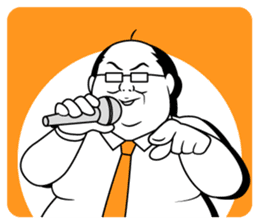 Funny Salaryman uncle sticker #372138