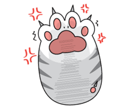 Cat's hand and Dog's tail. sticker #373154