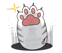 Cat's hand and Dog's tail. sticker #373157