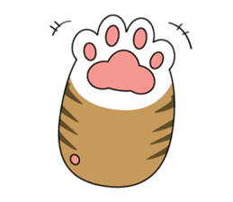 Cat's hand and Dog's tail. sticker #373159