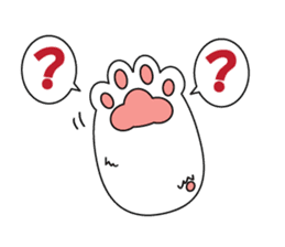 Cat's hand and Dog's tail. sticker #373164