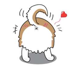 Cat's hand and Dog's tail. sticker #373165