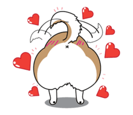 Cat's hand and Dog's tail. sticker #373166