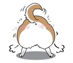 Cat's hand and Dog's tail. sticker #373168