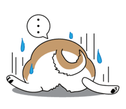 Cat's hand and Dog's tail. sticker #373176