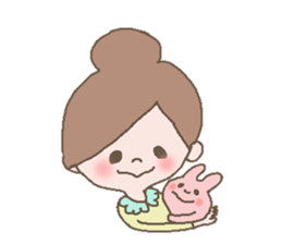 girl & usasa sticker #373493