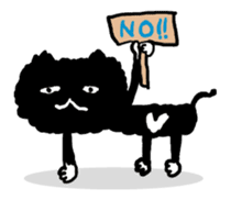 Animal Party3[Cat & Dog & Black Moor] sticker #373764