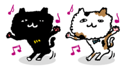 Animal Party2[Cat & Dog & Black Moor] sticker #374877