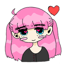 kawaii girl sticker #375957