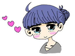 kawaii girl sticker #375958