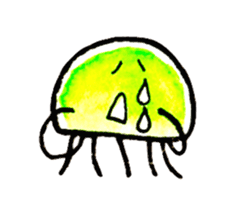 Colorful jellyfish sticker #376487