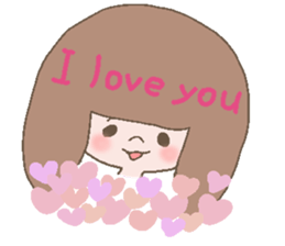 girl & butata sticker #376586