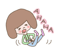 girl & butata sticker #376587