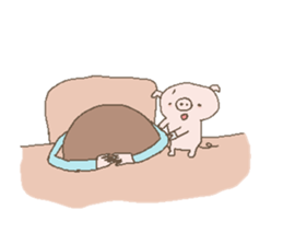 girl & butata sticker #376604