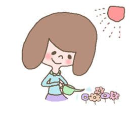 girl & butata sticker #376609