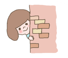 girl & butata sticker #376614